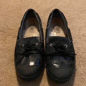 Ugh Ashdale Womens black waterproof duck shoes 8 1/2
